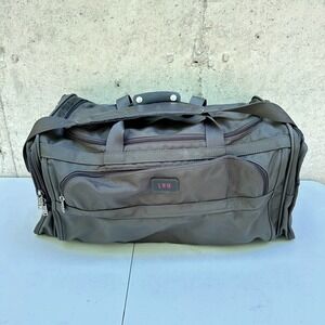 Tumi Large Duffel Bag Alpha Ballistic Nylon Green Travel Weekender Monogrammed